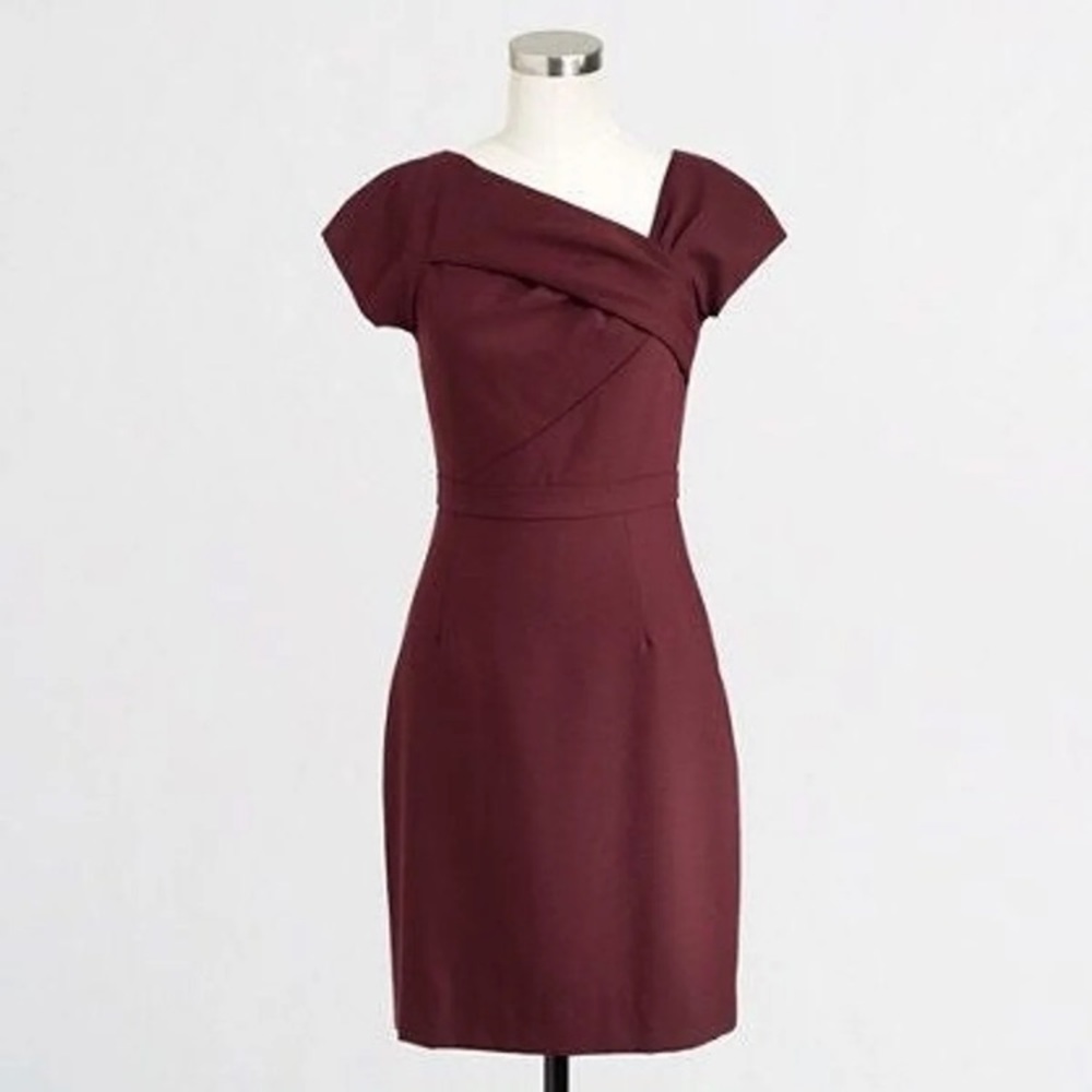 J Crew Asymmetrical Origami Dress